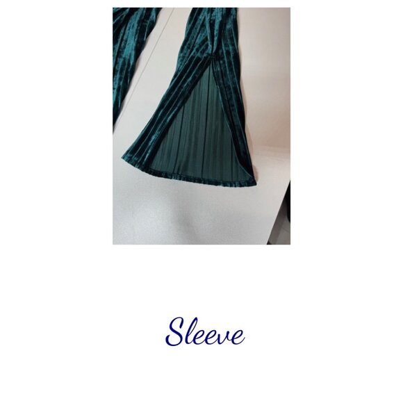 Nicole Miller Studio Women’s Emerald Green Velvet Dress 14 NWT - Picture 7 of 7